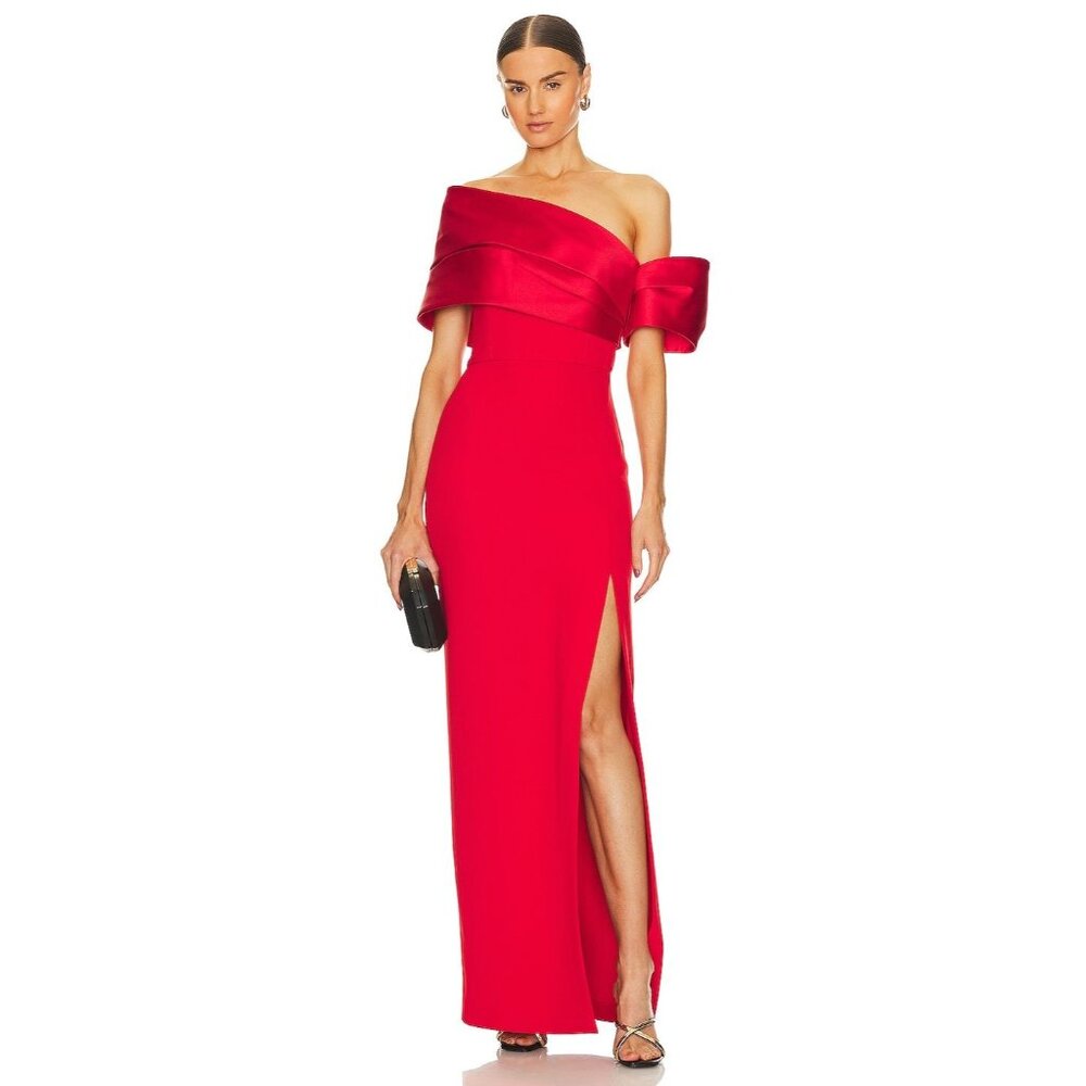Solace London Alexis Maxi Dress in Red 6 New Womens Long Formal Gown